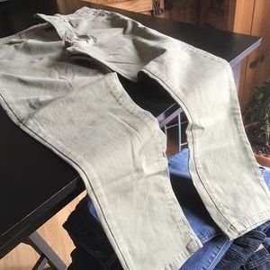 Hannah army green jeans.. excellent